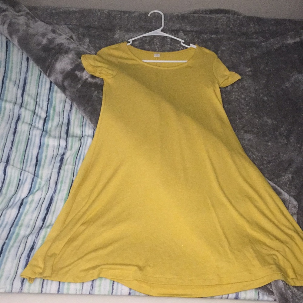 Yellow mustard dress